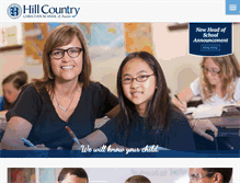 Tablet Screenshot of hillcountrychristianschool.org